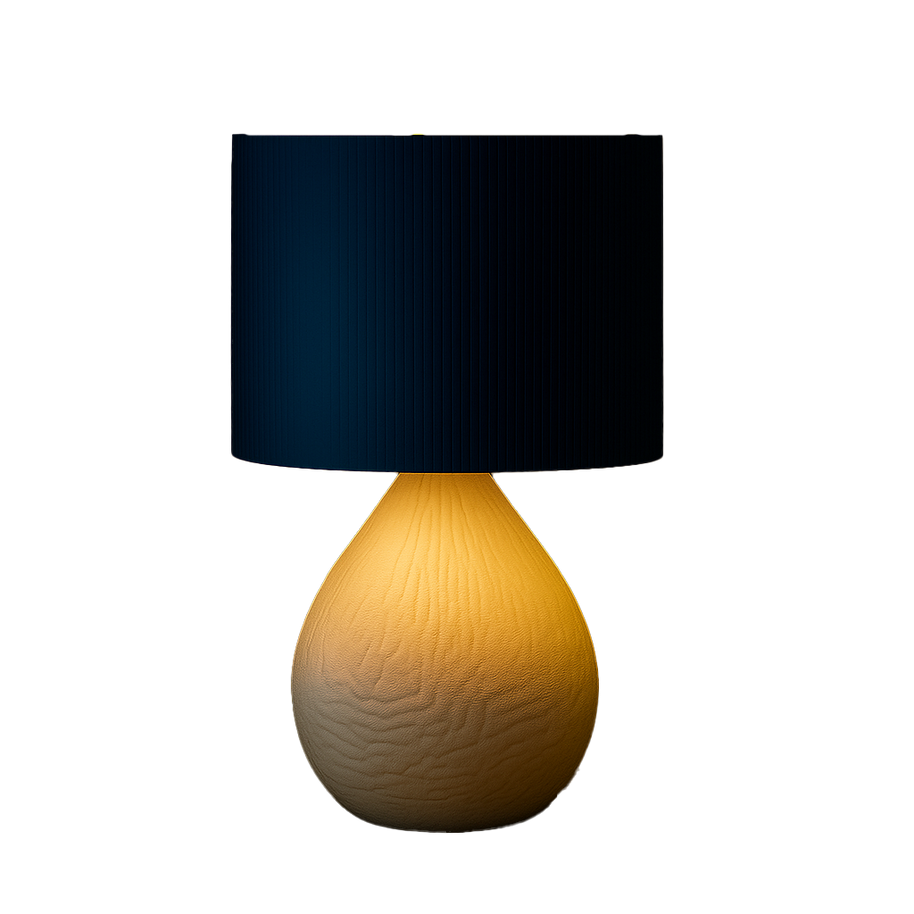 Lámpara NÓXIS Blanco encendida, diseño orgánico 3D, luz cálida ambiental, color blanco, marca ARKHITA