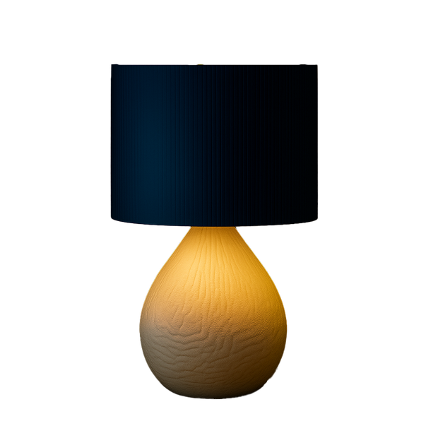 Lámpara NÓXIS Blanco encendida, diseño orgánico 3D, luz cálida ambiental, color blanco, marca ARKHITA