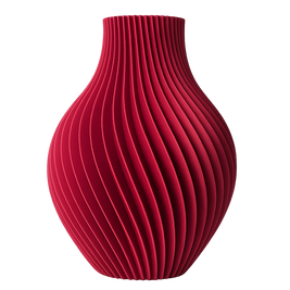 Jarrón IKAROS beige, diseño orgánico impreso en 3D, textura elegante, fabricado en PLA ecológico