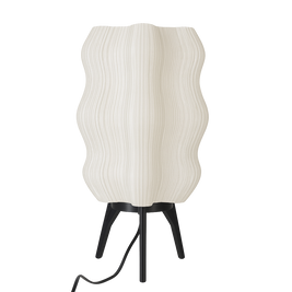 Lámpara de mesa ALTHEA impresa en 3D con diseño orgánico ondulado  para decoración moderna
