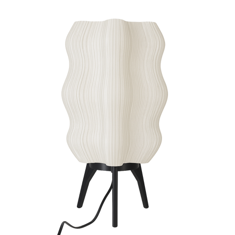 Lámpara de mesa ALTHEA impresa en 3D con diseño orgánico ondulado  para decoración moderna