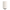 Lámpara SYLPHÍA de mesa apagada, diseño cilíndrico acanalado impreso en 3D, color blanco, fabricada en PLA ecológico