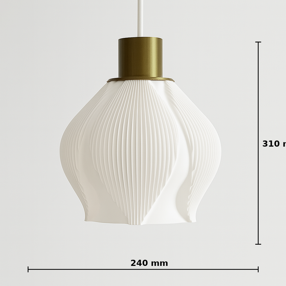 Lámpara colgante ERISMÉ impresa en 3D con luz cálida y diseño moderno para decoración del hogar