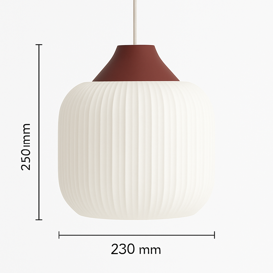 Lámpara colgante MelÍa impresa en 3D con luz cálida y diseño moderno para decoración del hogar