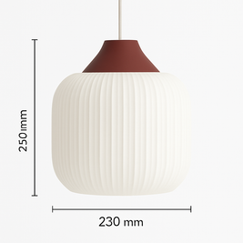 Lámpara colgante MelÍa impresa en 3D con luz cálida y diseño moderno para decoración del hogar