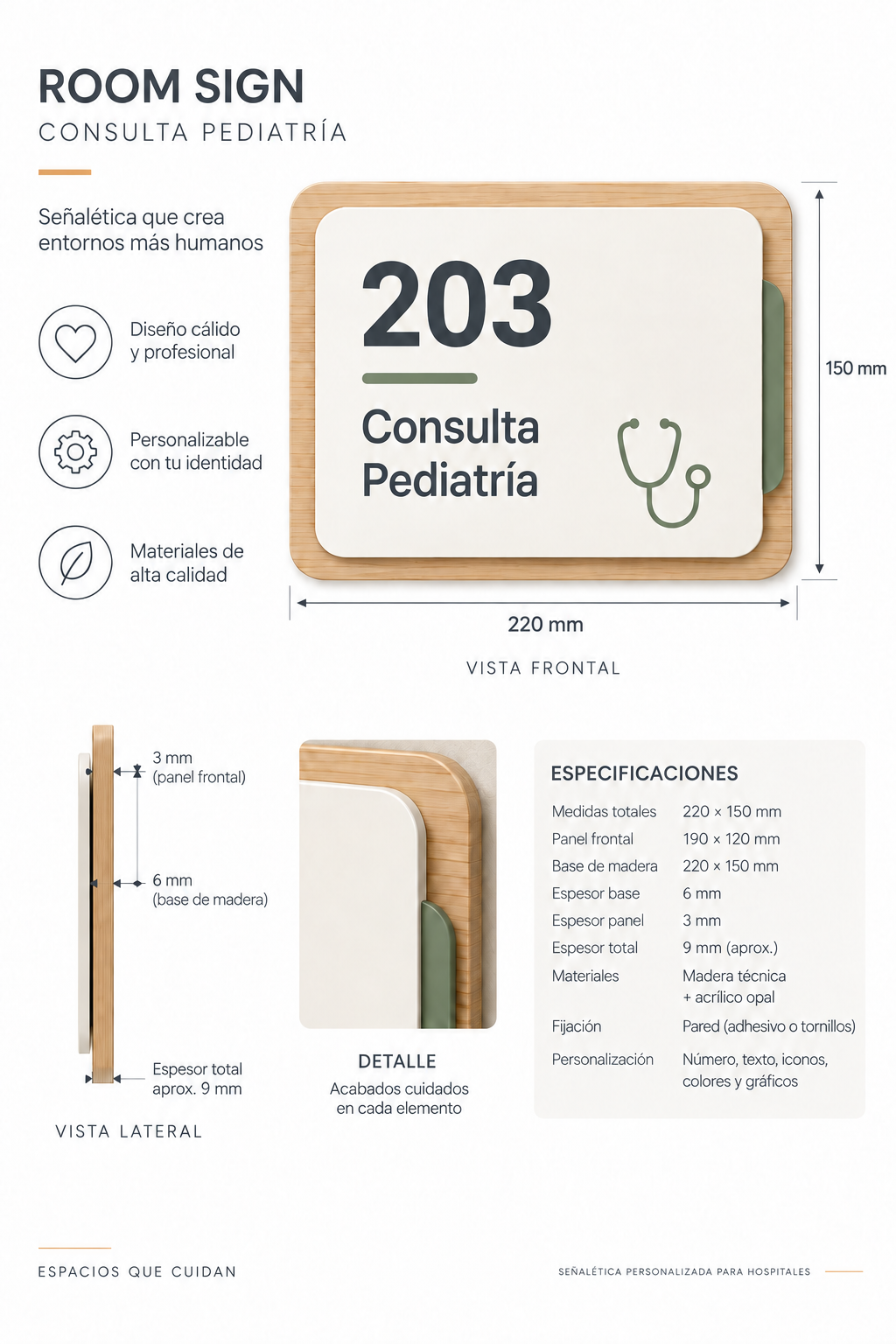 Room Sign Consulta Pediatría