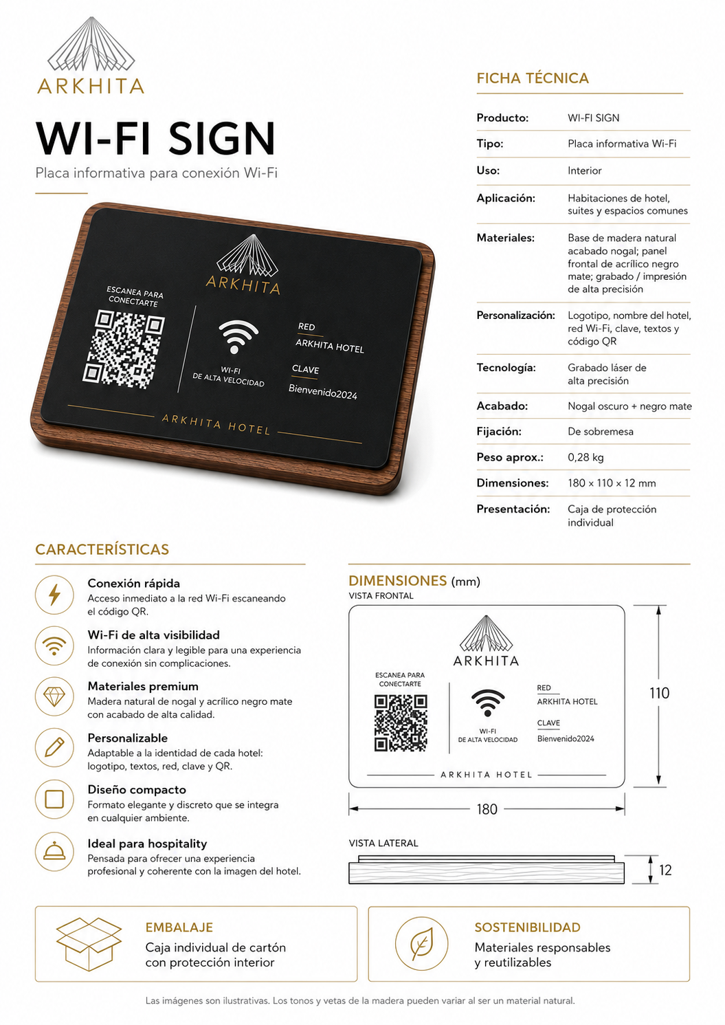 WI-FI TABLE SIGN