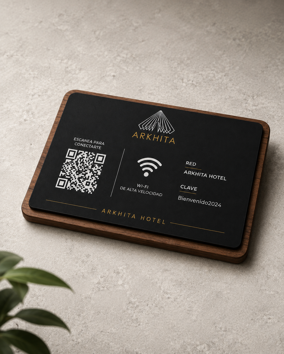 WI-FI TABLE SIGN