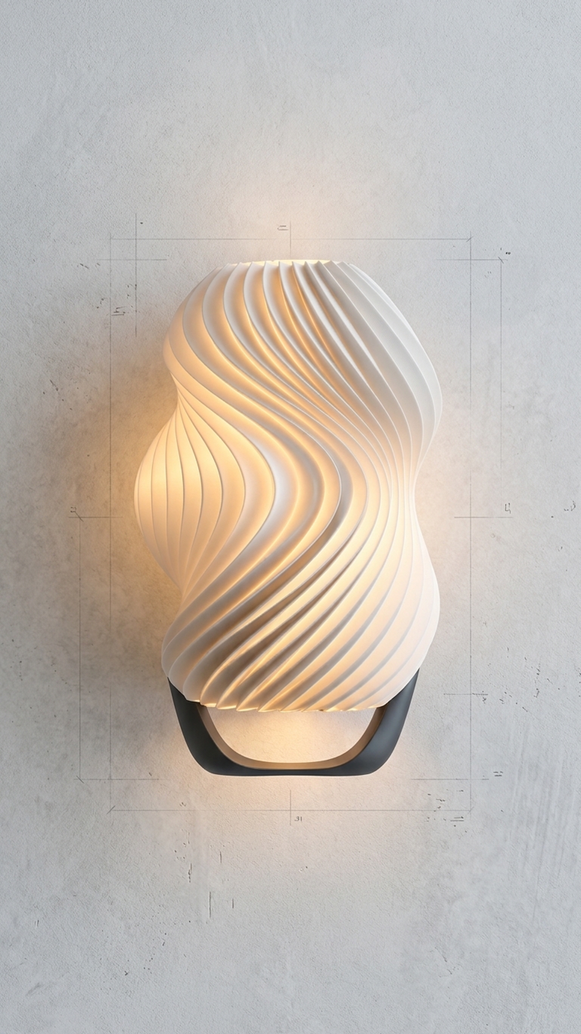 SCULPT — Lámpara escultórica paramétrica