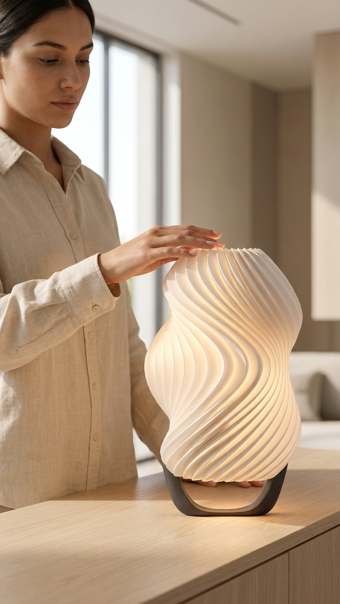 SCULPT — Lámpara escultórica paramétrica